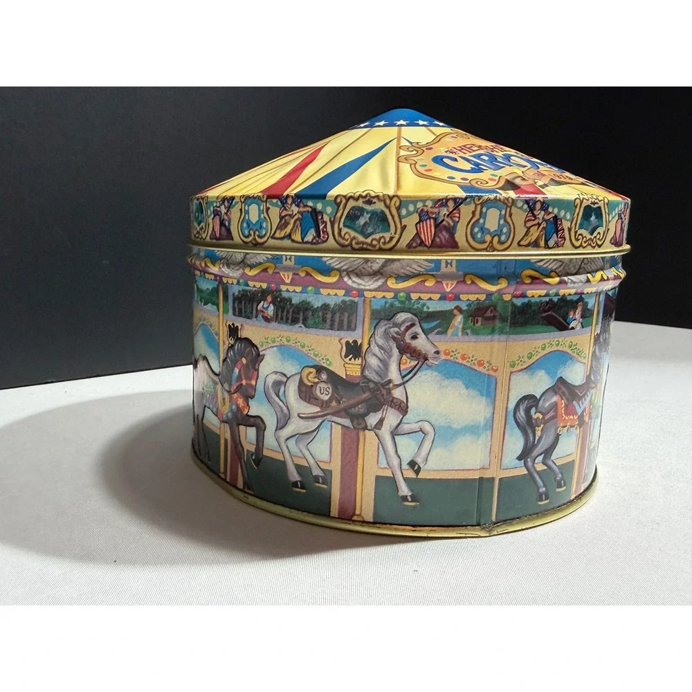 Hershey's Hometown Series Canister #13 Hersheypark Carrousel Vintage 1996 Tin